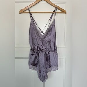La SENZA Lavender Satin Lace Chemise